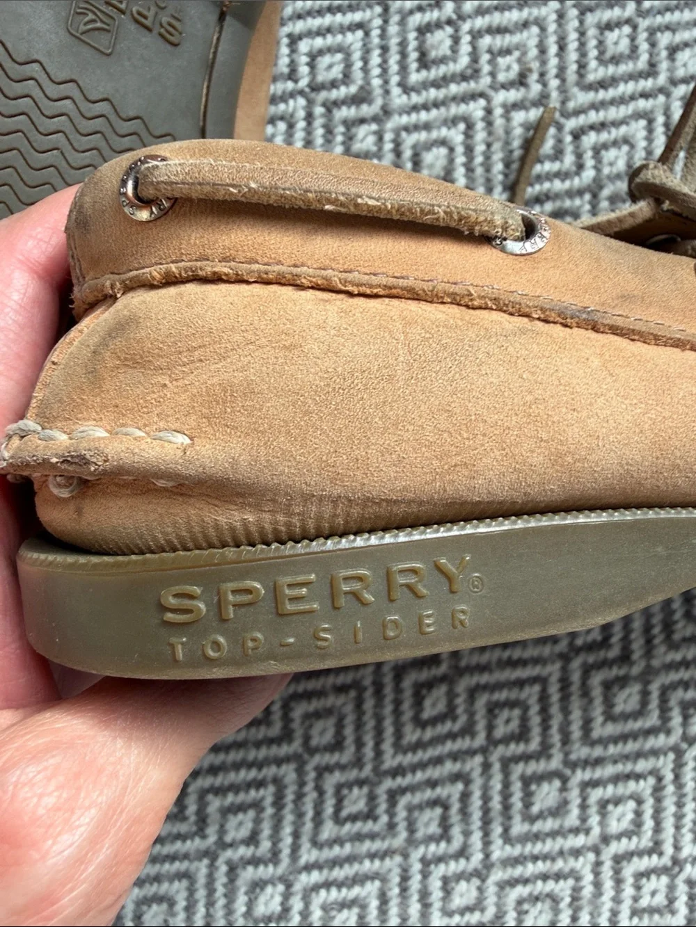 Sperry Kids Tan Suede Boat Shoes